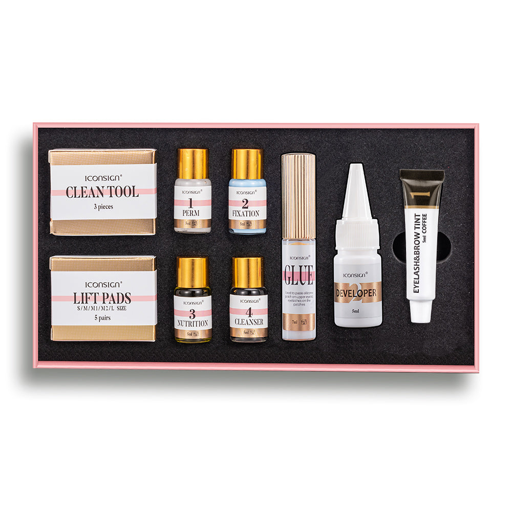 Kit 2-en-1 Rehaussement & Teinture ICONSIGN – Cils & Sourcils Sublimés