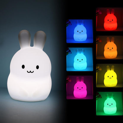 LED Veilleuse Lapin ✨ Lumière Douce et Multicolore 🐰