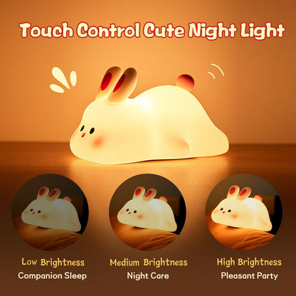 Veilleuse LED Lapin ✨ Lumière Douce & Design Adorable 🐰