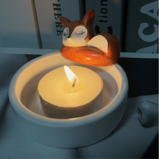 Porte-Bougie en Résine ✨  Chat Mignon & Décoration Élégante 🕯️