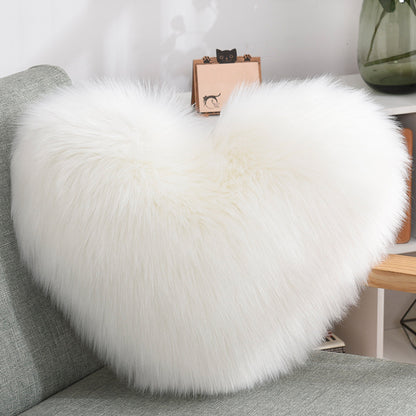 Coussin Cœur Doux ✨ Peluche Moelleuse & Élégance Cocooning ❤️