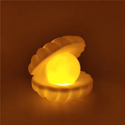 Lampe Coquillage LED ✨ Veilleuse Perle Lumineuse & Ambiance Féérique