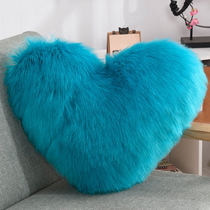 Coussin Cœur Doux ✨ Peluche Moelleuse & Élégance Cocooning ❤️