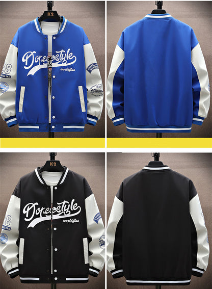 American Casual Men's Clothing Clothes Spring And Autumn Hong Kong Style Ins Men's Jacket Coat