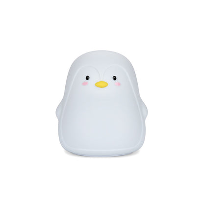 Veilleuse LED pingouin tactile et rechargeable – Lampe en silicone doux idéale pour une chambre d’enfant et une ambiance apaisante.